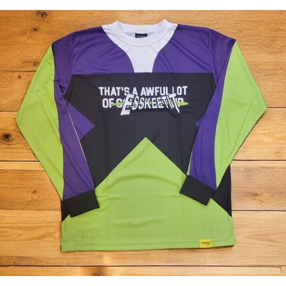 Thats A Awful Lot Of Cough Syrup Men's Sz L Moto Style‎ Jersey Shirt Desto Dubb